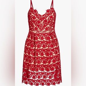 CityChic red lace dress